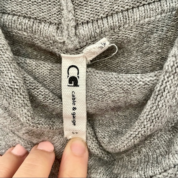 Cable & Gauge Cowl Neck Sweater - Small - Picture 3 of 4